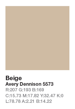 AVERY 5573 Beige .123cm