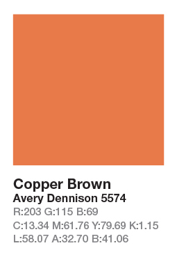 AVERY 5574 Copper Brown .123cm