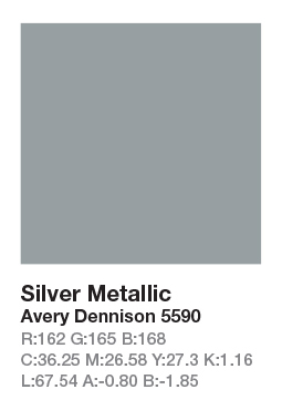 AVERY 5590 Silver Metallic .123cm