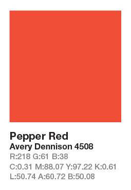 AVERY 4508 Pepper Red .123cm