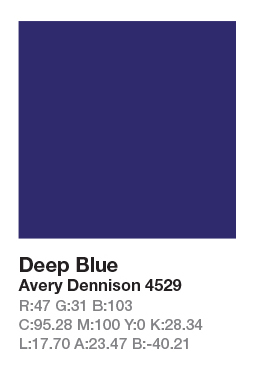 AVERY 4529 Deep Blue .123cm