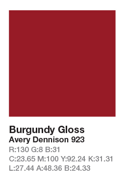 Avery 923 Burgundy .123cm