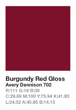 Avery 702 Burgundy Red š.123cm