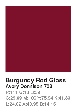 Avery 702 Burgundy Red .123cm