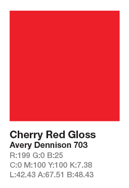 Avery 703 Cherry Red .123cm