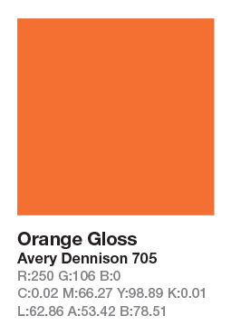 Avery 705 Orange .123cm