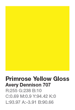 Avery 707 Primrose Yellow š.123cm