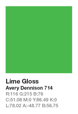 Avery 714 Lime .123cm