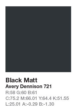 Avery 721 Black Matt .123cm