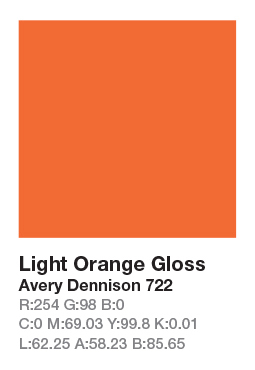 Avery 722 Light Orange š.123cm