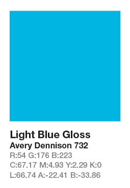 Avery 732 Light Blue .123cm