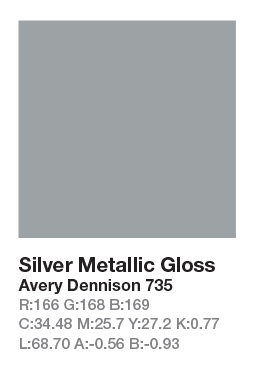 Avery 735 Silver Metallic .123cm