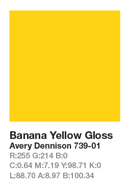 Avery 739-01 Banana Yellow .123cm