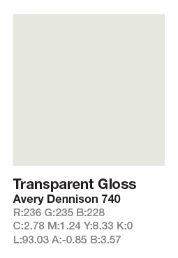 Avery 740 Transparent .123cm