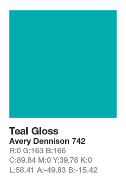 Avery 742 Teal .123cm