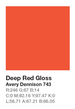 Avery 743 Deep Red .123cm