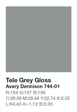 Avery 744-01 Tele Grey .123cm