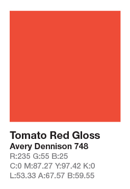 Avery 748 Tomato Red š.123cm
