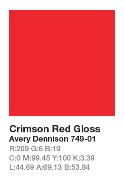 Avery 749-01 Crimson Red .123cm