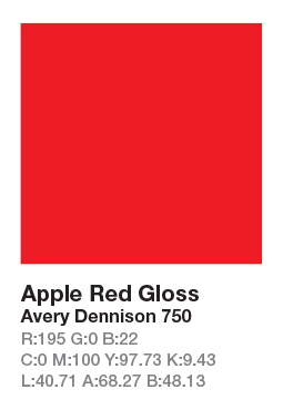 Avery 750 Apple Red .123cm