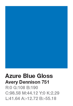 Avery 751 Azure Blue .123cm