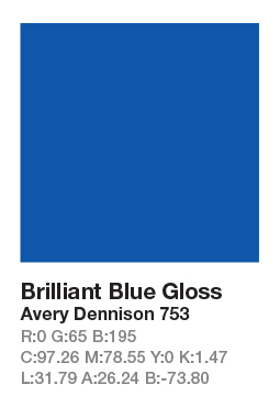 Avery 753 Brilliant Blue .123cm