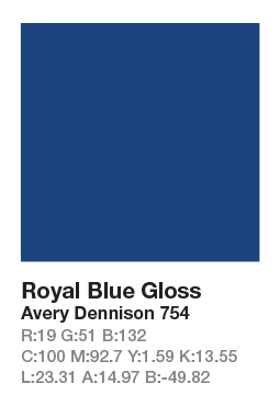 Avery 754 Royale Blue .123cm