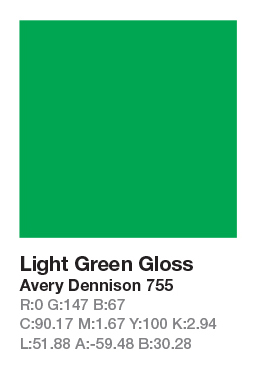 Avery 755 Light Green .123cm