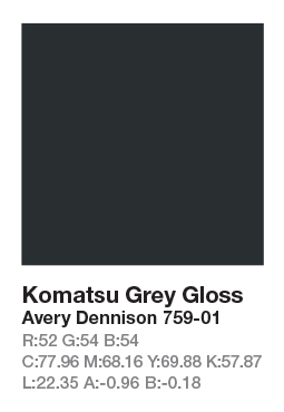 Avery 759-01 Komatsu Grey .123cm