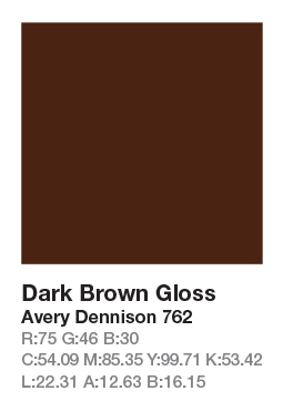 Avery 762 Dark Brown .123cm