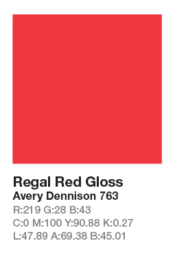Avery 763 Regal Red š.123cm