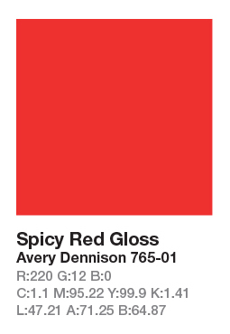Avery 765-01 Spicy Red .123cm