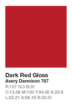 Avery 767 Dark Red .123cm