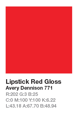 Avery 771 Lipstick Red .123cm