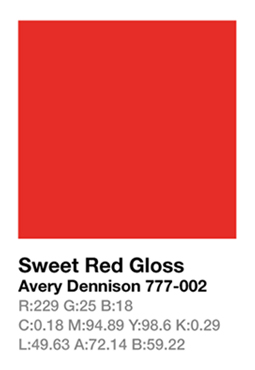 Avery 777-002 Sweet Red š.123cm
