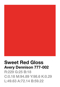 Avery 777-002 Sweet Red .123cm