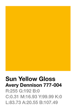 Avery 777-004 Sun Yellow š.123cm