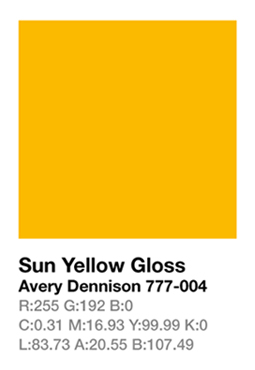 Avery 777-004 Sun Yellow .123cm