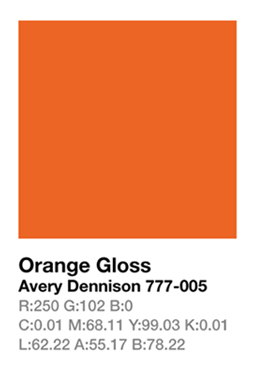 Avery 777-005 Orange .123cm