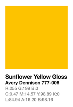 Avery 777-006 Sunflower Yellow .123cm