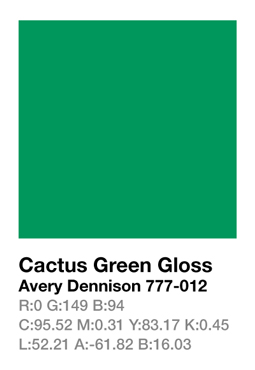 Avery 777-012 Cactus Green .123cm