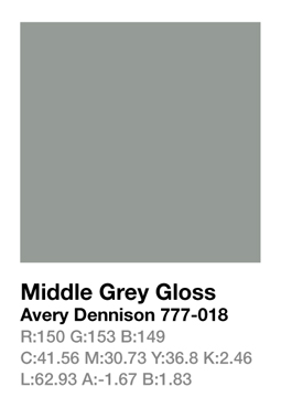 Avery 777-018 Middle Grey .123cm