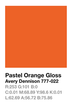 Avery 777-022 Pastel Orange š.123cm