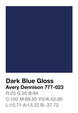 Avery 777-023 Dark Blue .123cm