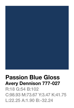 Avery 777-027 Passion Blue .123cm