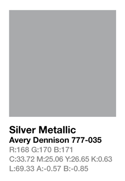 Avery 777-035 Silver Metallic .123cm