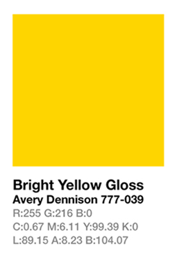 Avery 777-039 Bright Yellow .123cm