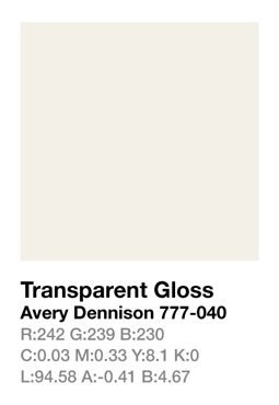 Avery 777-040 Transparent .123cm