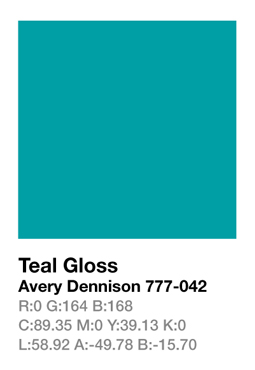 Avery 777-042 Teal .123cm