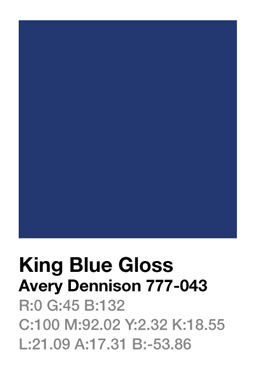 Avery 777-043 King Blue .123cm